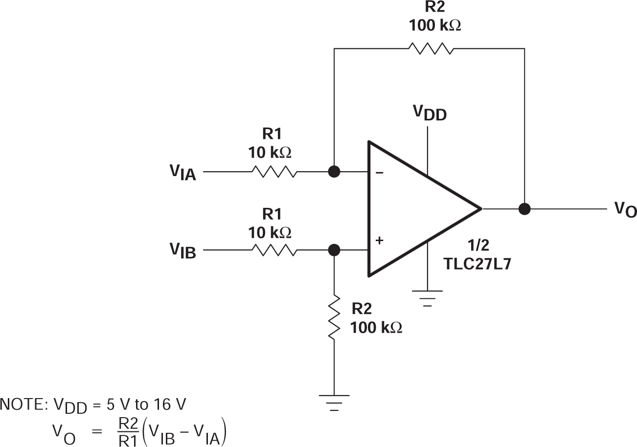 TLC27L2 TLC27L2A TLC27L2B TLC27L7 差分放大器