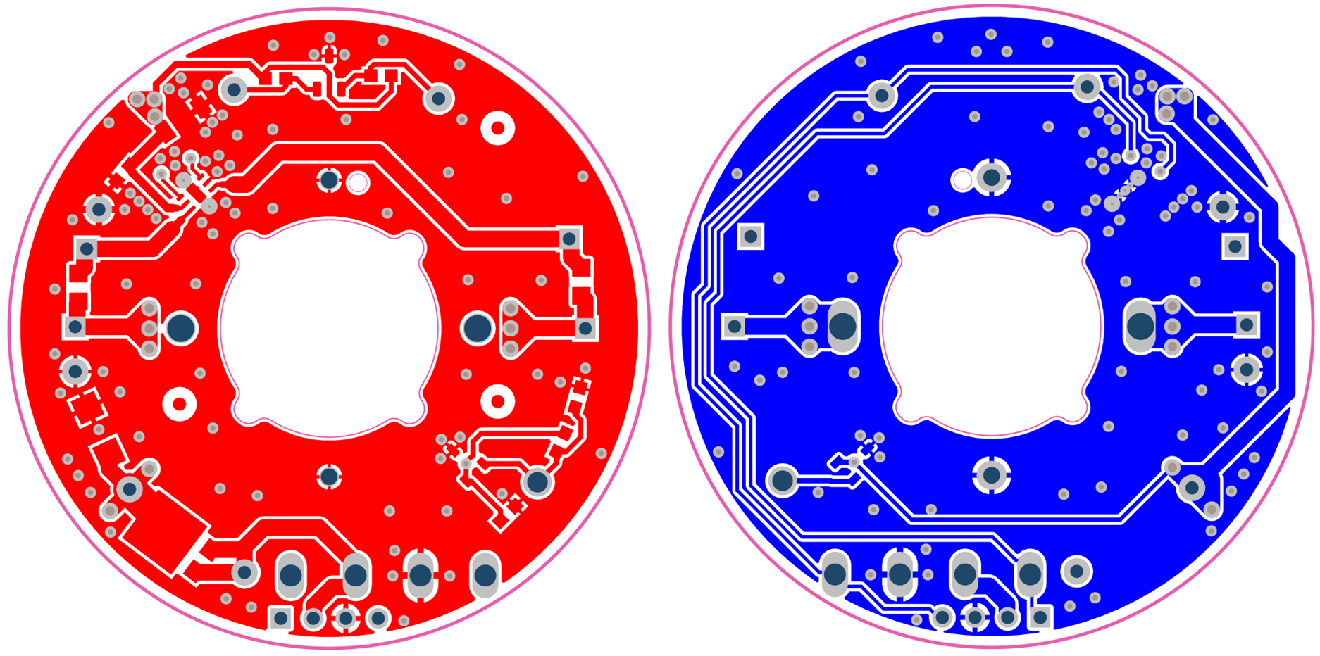 MC121-Q1 DEZ 封裝的建議布局示例
