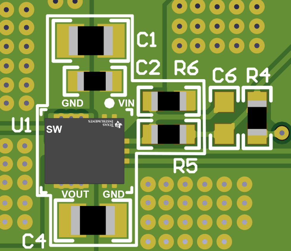  TPSM863252EVM layout