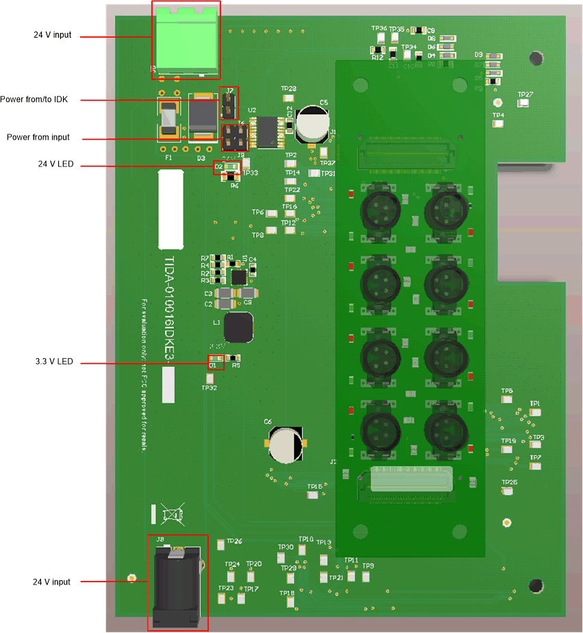 TIDA-010016 電源連接器與跳線