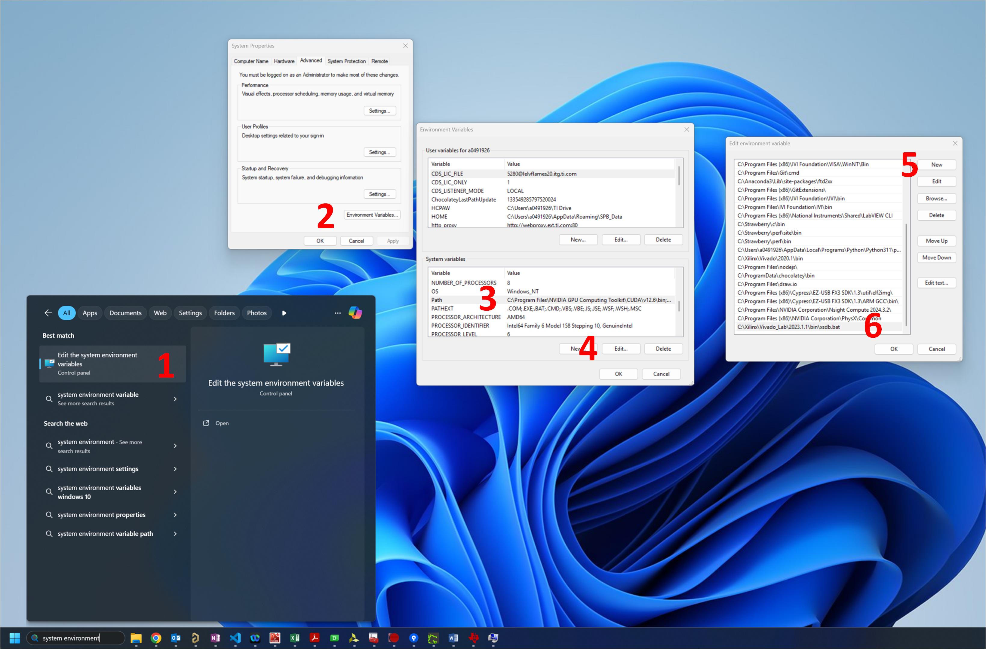 ADC3663EVM, ADC3664EVM, ADC3683EVM 環(huán)境變量設(shè)置