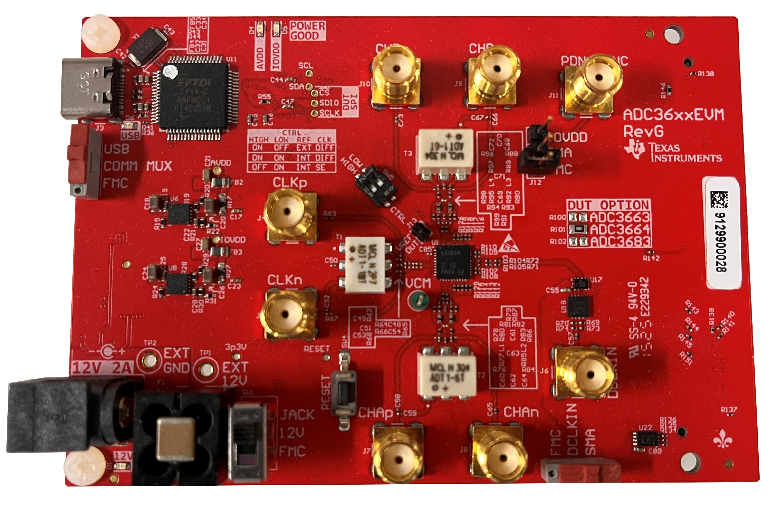 ADC3663EVM, ADC3664EVM, ADC3683EVM ADC36xxEVM