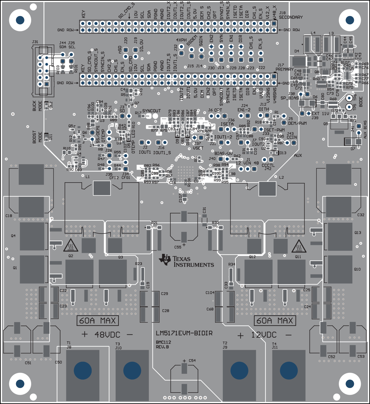 LM5171-Q1 EVM 頂層絲印