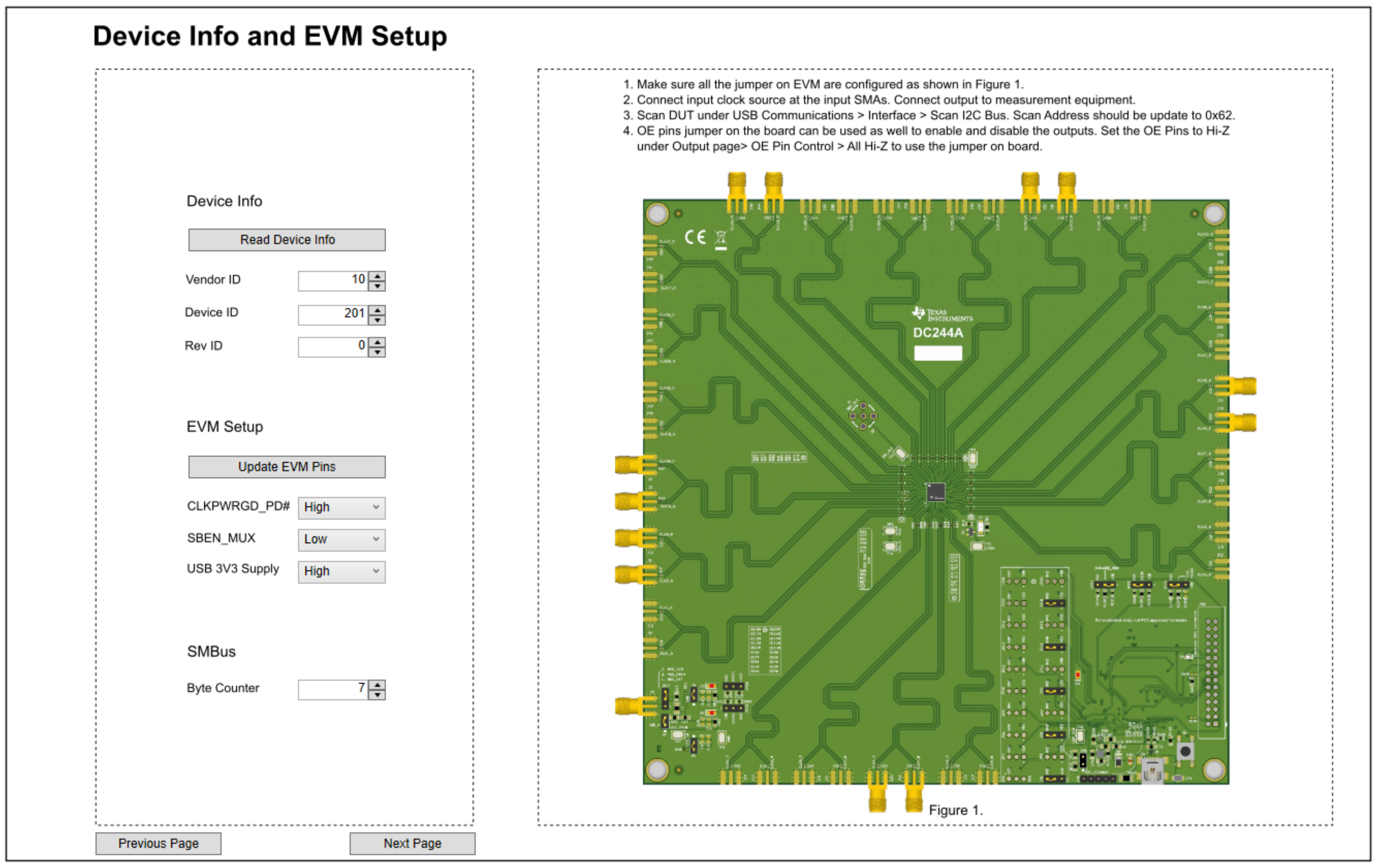 LMKDB1120EVM 器件信息