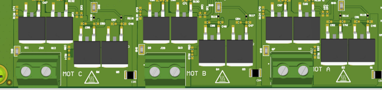 DRV8161EVM 電機(jī)相位連接器（J26、J28、J30）