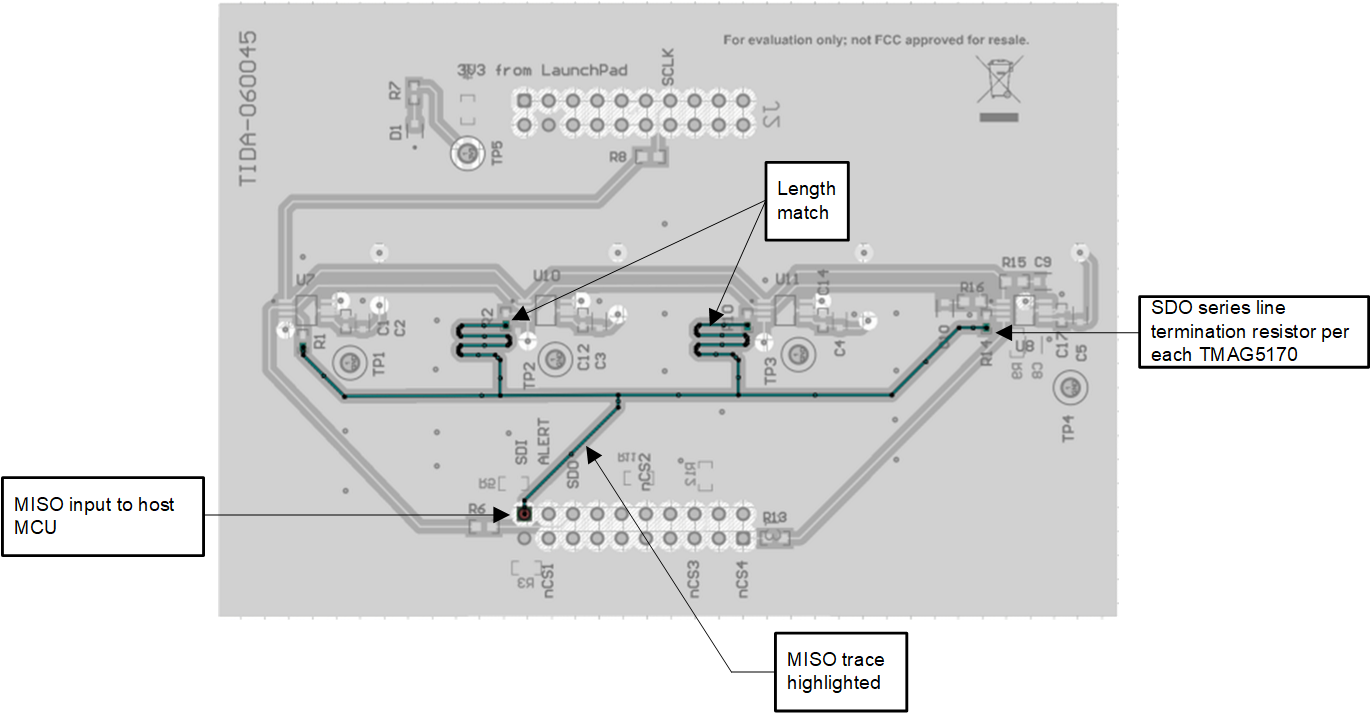 TIDA-060045 MISO 長度相似的星型拓撲