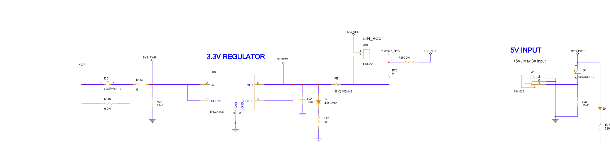 TUSB564Q1-EVM TUSB564-Q1 EVM 原理圖（第 4 頁）