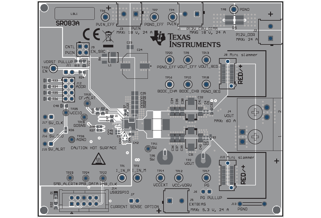 TPS544E27EVM TPS544E27EVM 頂部復(fù)合視圖
