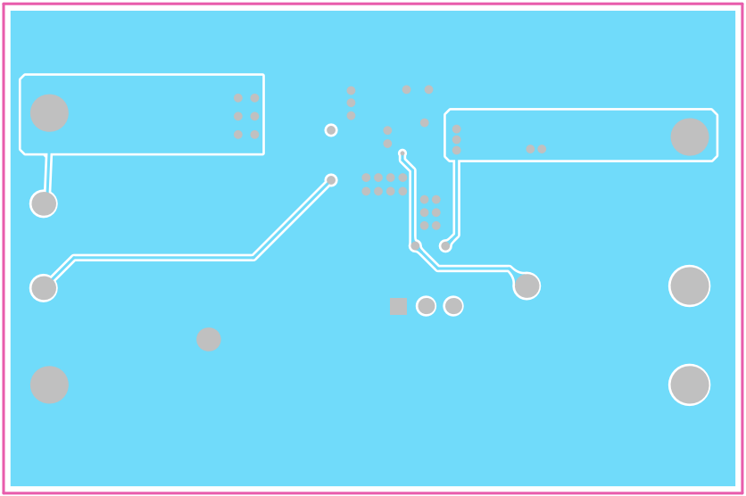 LMR51603EVM 第 3 層銅（頂視圖）