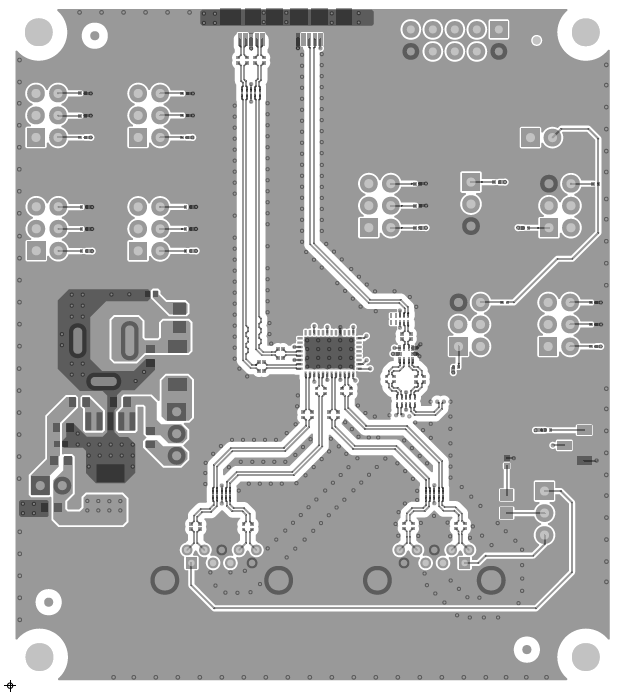 TUSB1021Q1-EVM TUSB1021Q1-EVM PCB 第 1 層（頂部）
