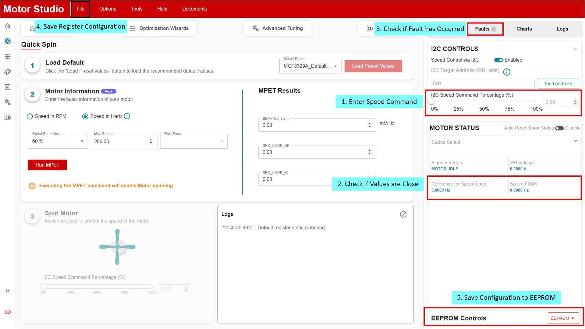  閉環(huán)旋轉(zhuǎn)測試步驟