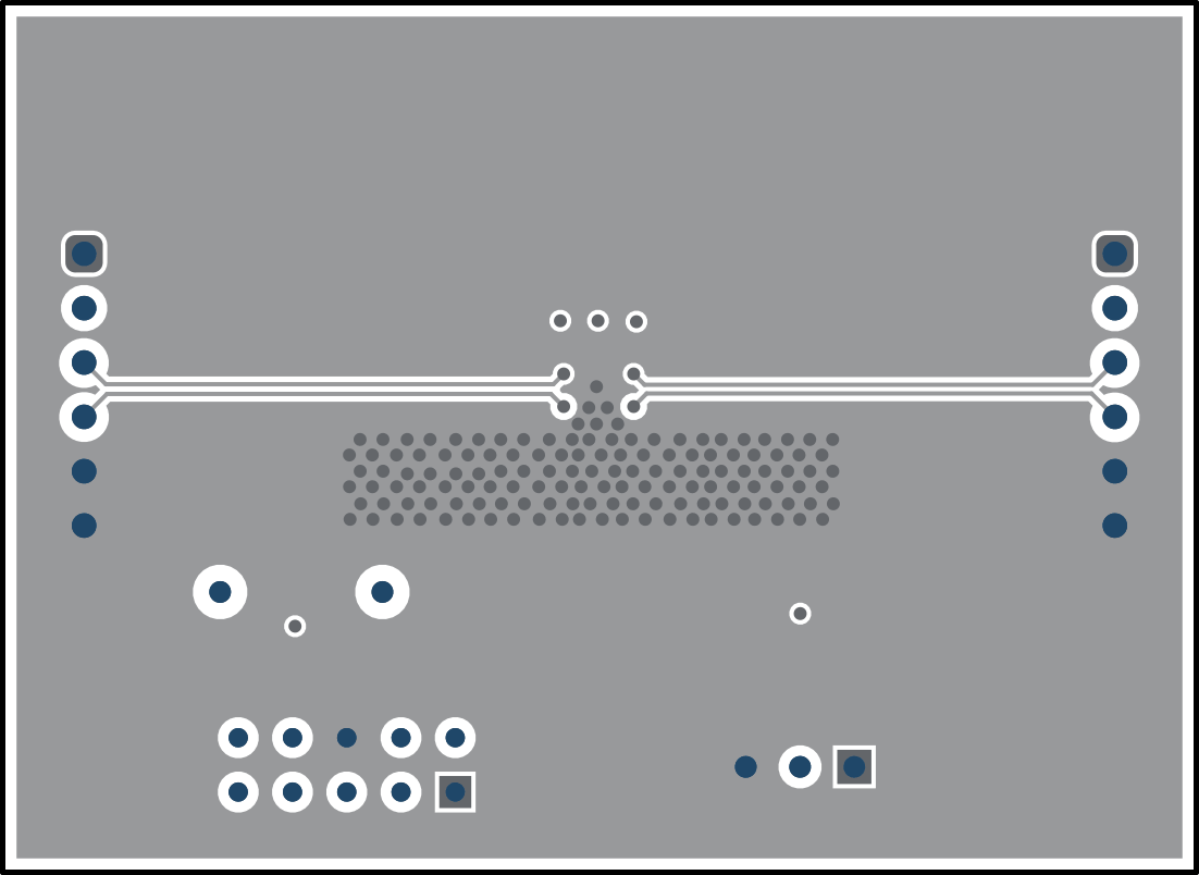 TPSM83102EVM TPSM83102EVM-125 PCB - 底層（頂視圖）