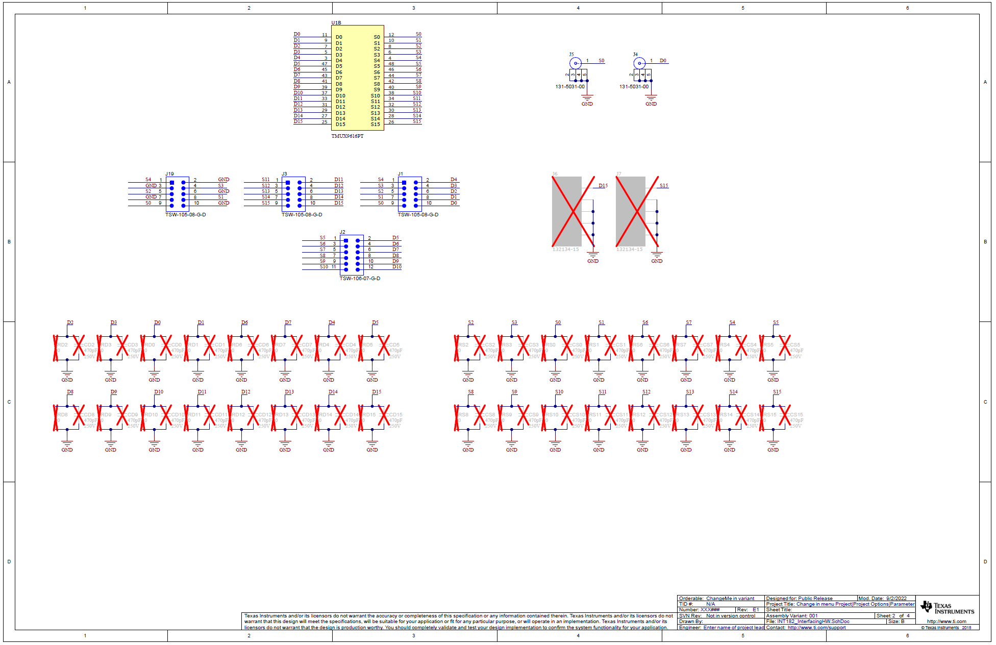 TMUX9616QFPEVM TMUX9616QFPEVM 原理圖