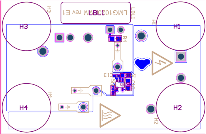 LMG1020EVM-006 LMG1020EVM-006 底層和元件
