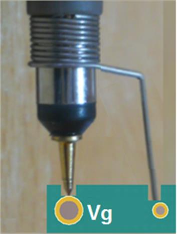 LMG1020EVM-006 建議用于接地彈簧夾測試點(diǎn)