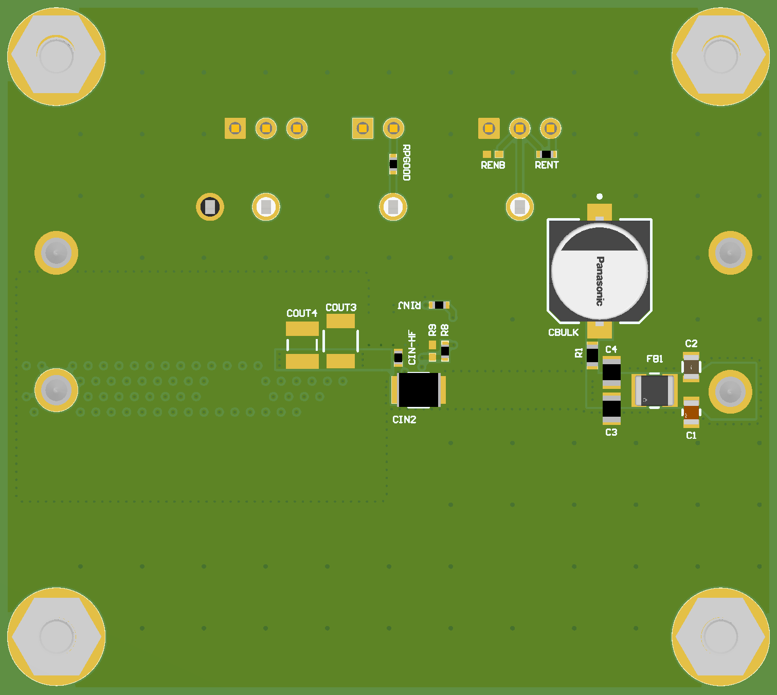 TPSM33620QEVM EVM 的仰視圖
