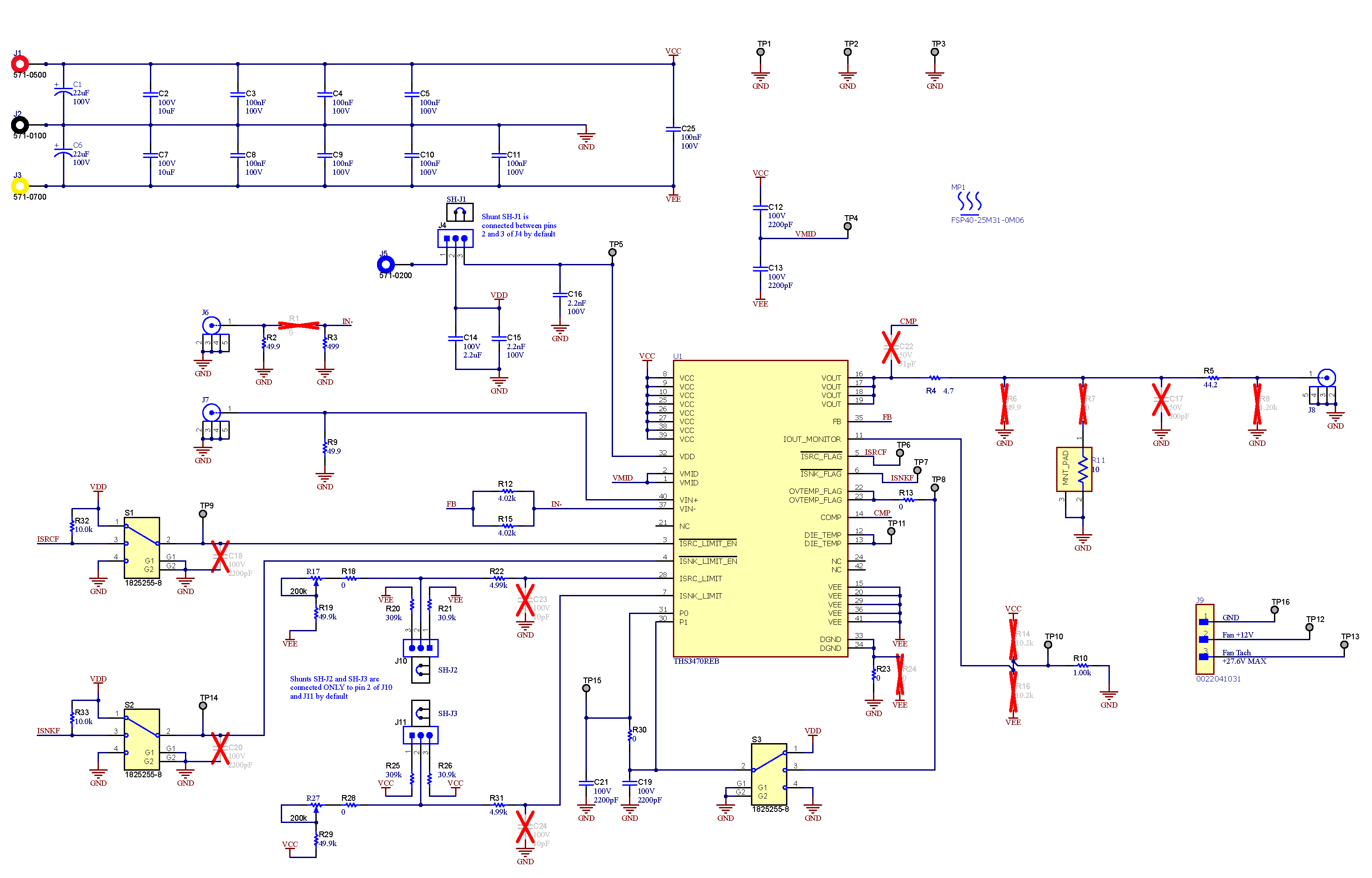 THS3470REBEVM THS3470REBEVM 原理圖