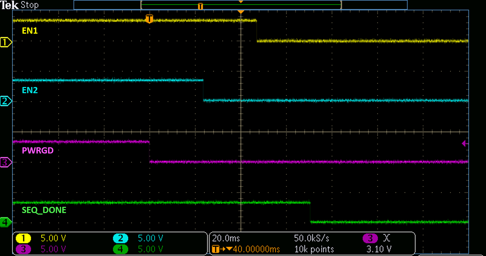 TPS7H3014EVM 定序下電，禁用 CH3-4