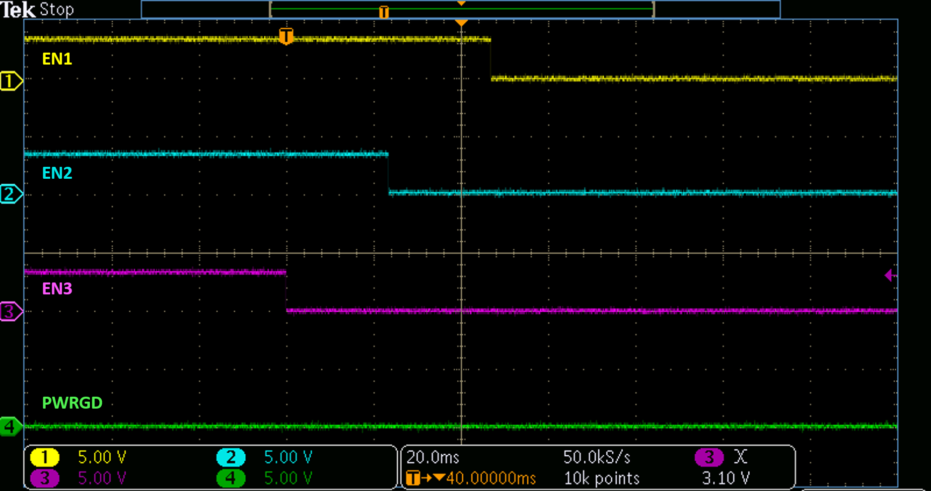 TPS7H3014EVM 定列下電，REG_TMR 懸空