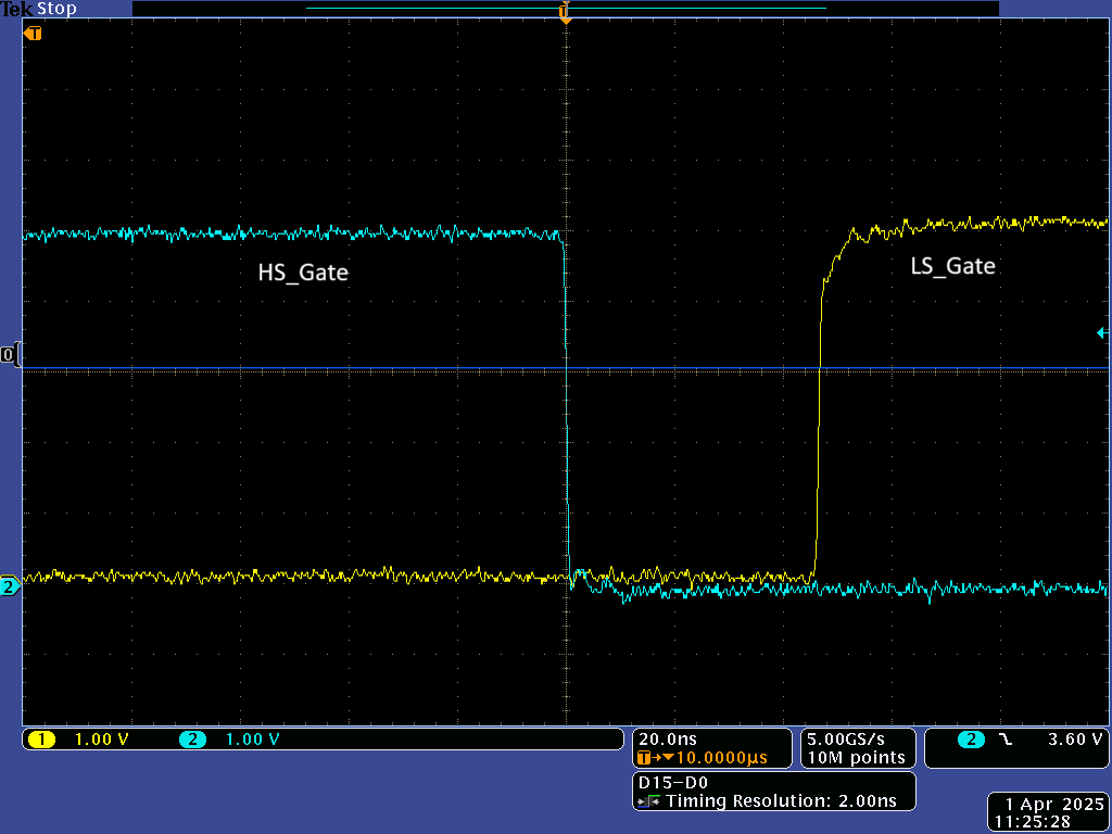 TPS7H6101EVM 柵極電壓從高到低轉換