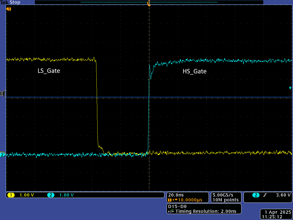 TPS7H6101EVM 柵極電壓從低到高轉換