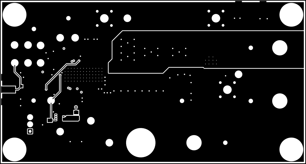 TPS7H4013EVM 第 4 層（底部）