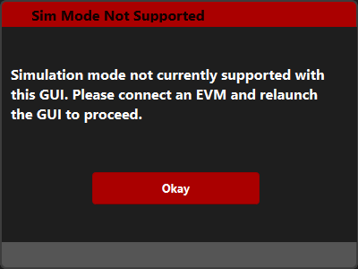 ADC34RF72 不支持 Sim 模式