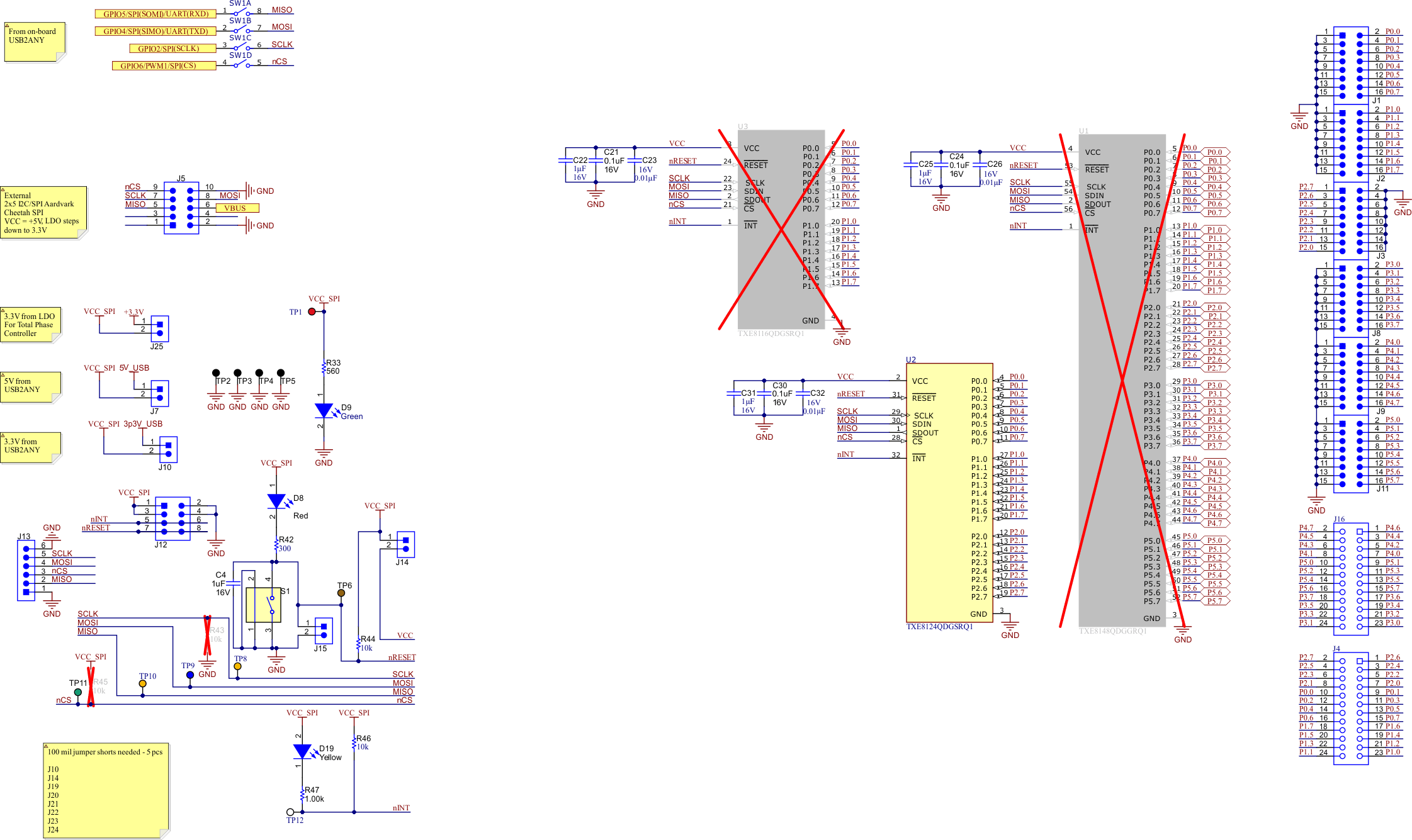 TXE81XXEVM 原理圖第 1 頁(yè) - TXE81XX 接口