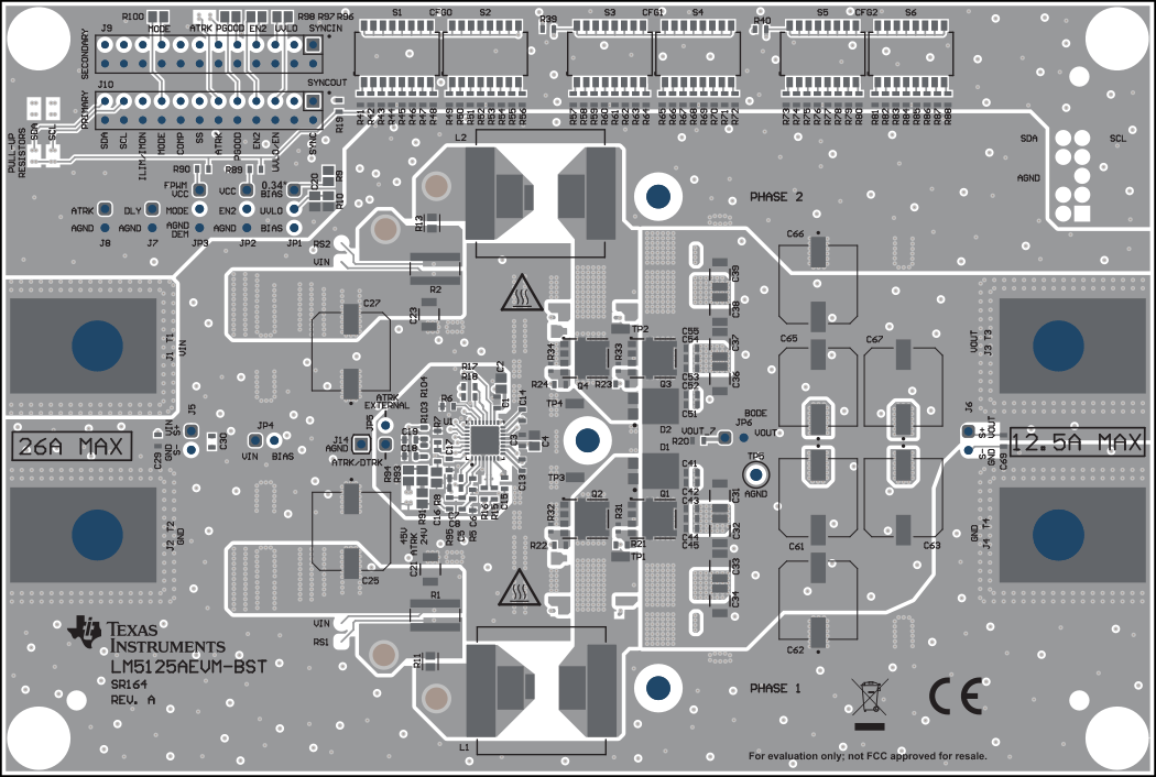 LM5125AEVM-BST 頂部絲網(wǎng)印刷層