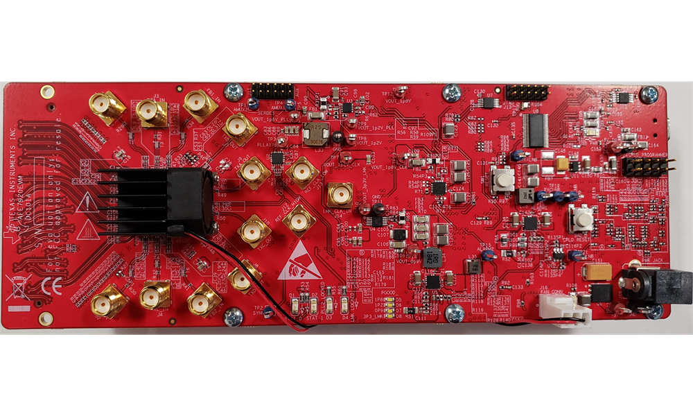 AFE7900EVM AFE7920EVM TSW14J58EVM AFE79xxEVM 頂視圖