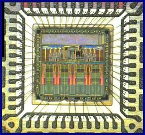  模擬前端封裝的頂視圖。