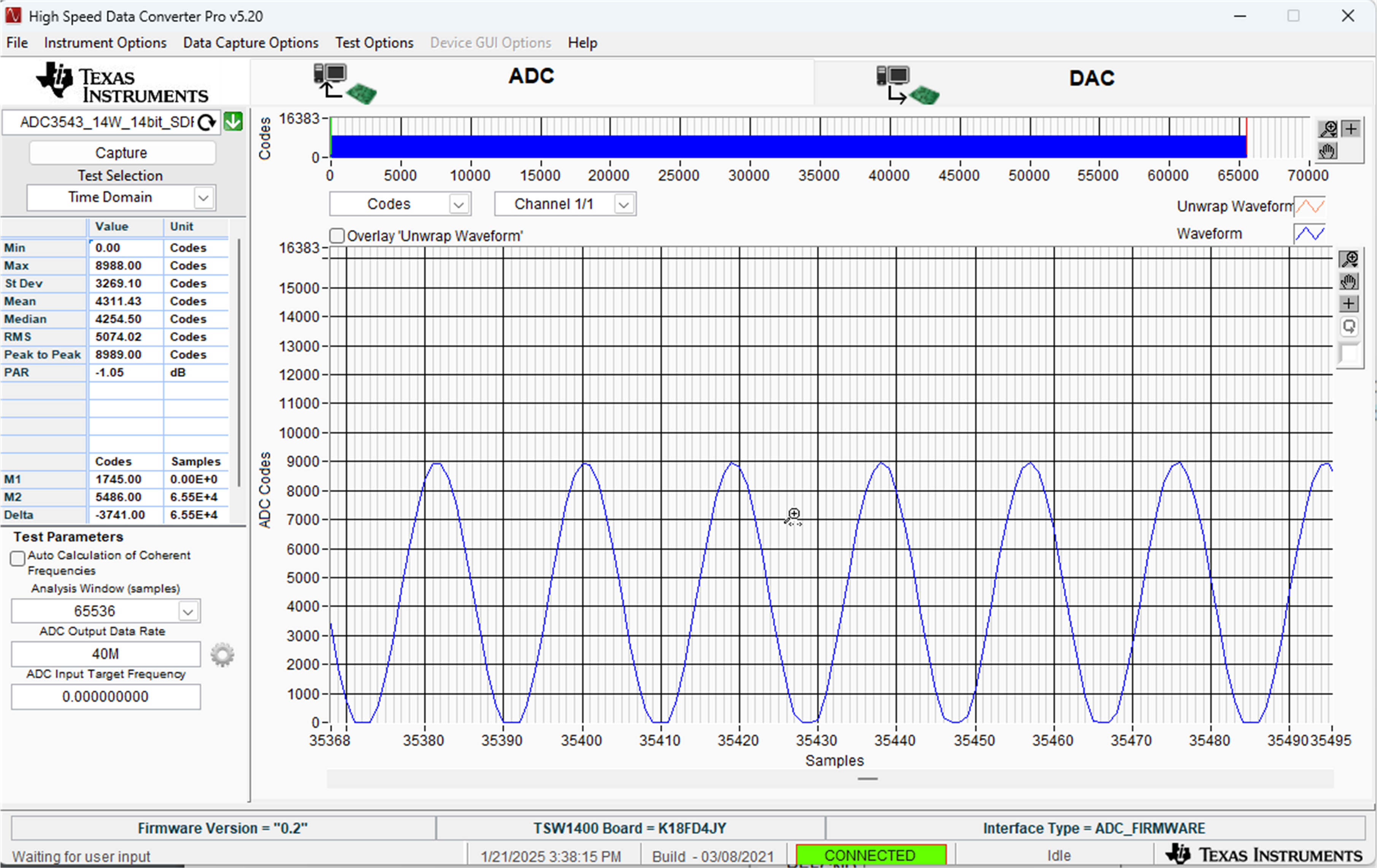  FDA 的輸出共模電壓在 P 和 N 輸出之間不平衡，導(dǎo)致 ADC 模擬輸入信號(hào)采集出現(xiàn)偏移