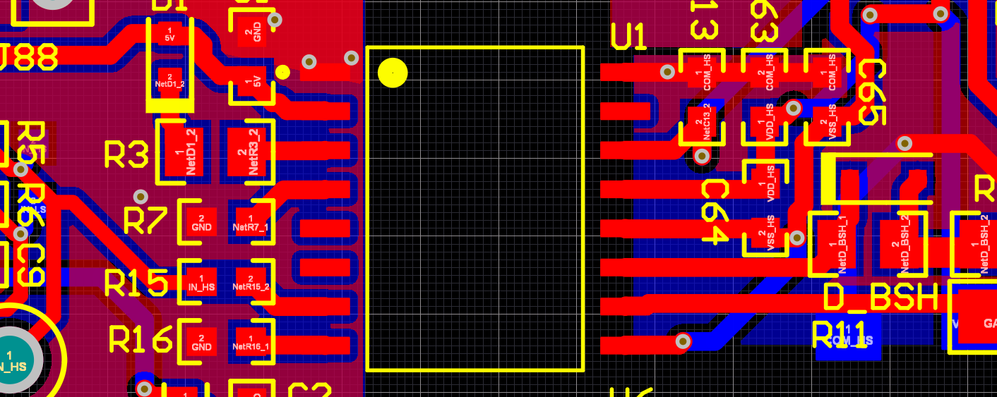 UCC23711 布局示例