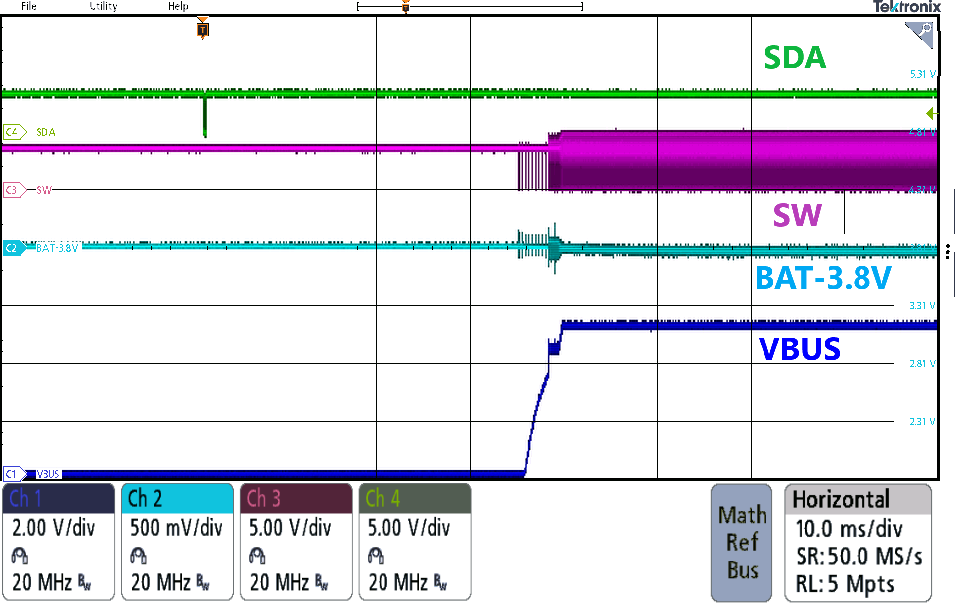 BQ24138 升壓模式上電 BQ24138 升壓模式上電