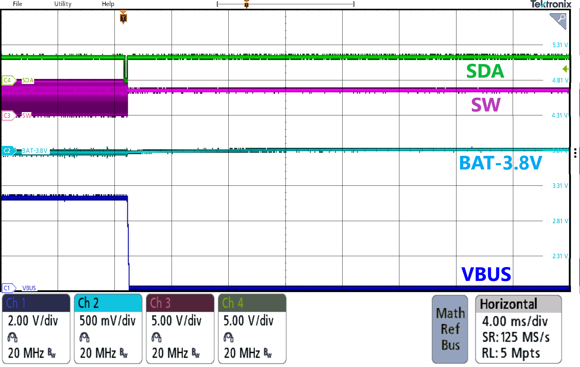 BQ24138 升壓模式斷電 BQ24138 升壓模式斷電
