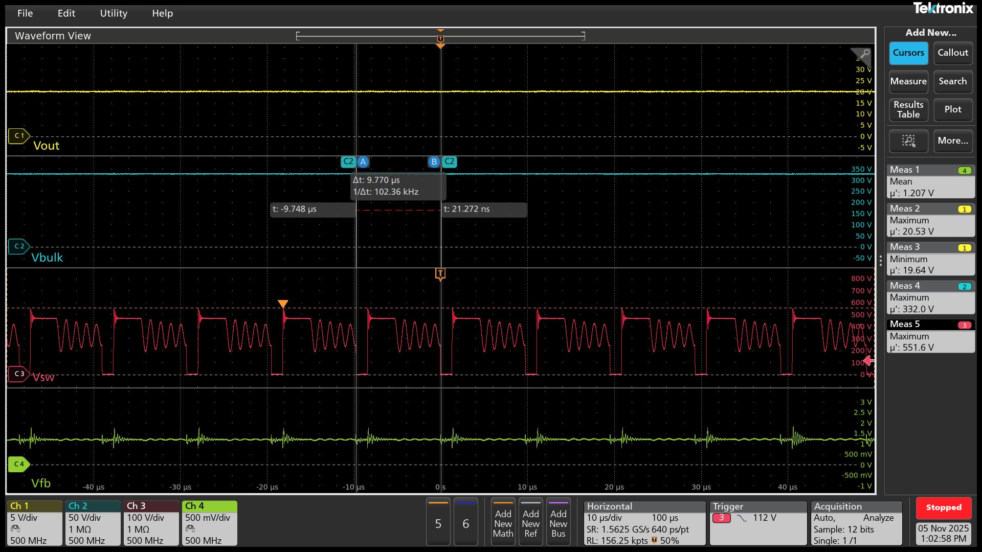 UCG28824EVM-124 230Vac/30W（102kHz 頻率/Vfb – 1.21V）
