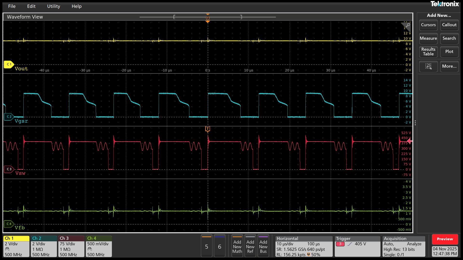 UCG28824EVM-124 Vin = 230Vac，Vout = 9V