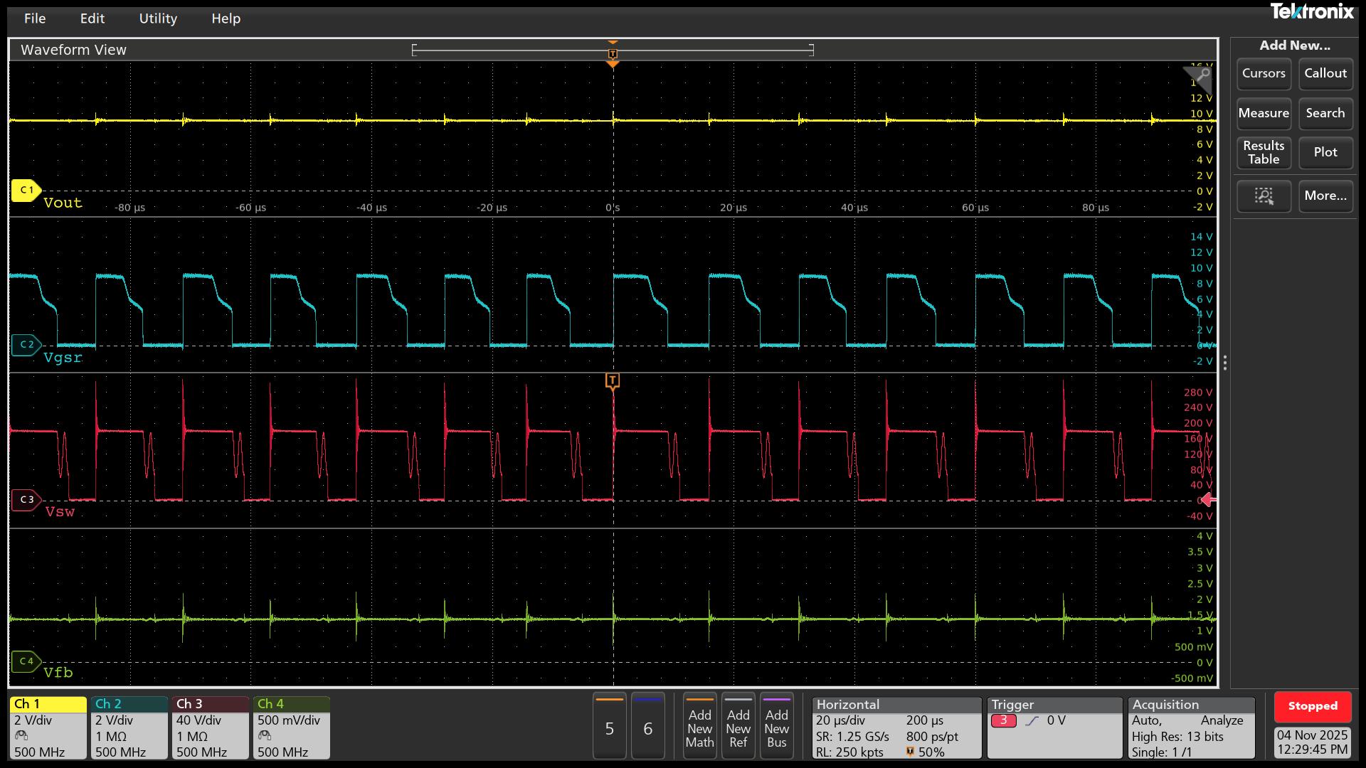 UCG28824EVM-124 Vin = 90Vac，Vout = 9V